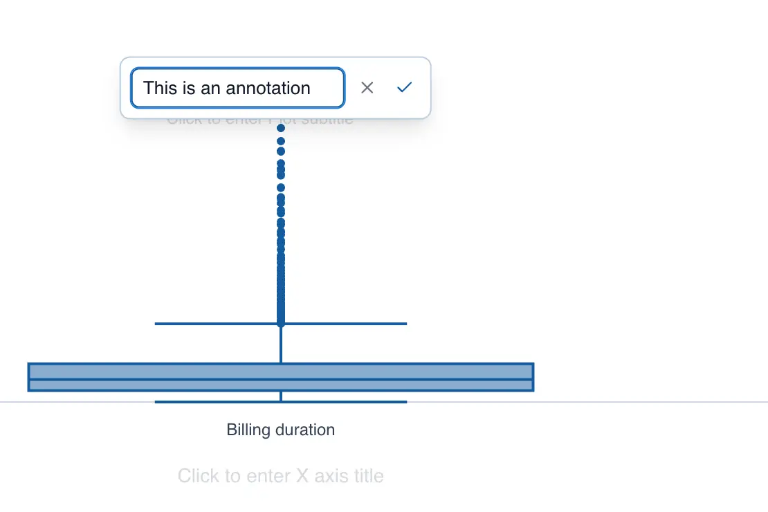 Create comment in the chart