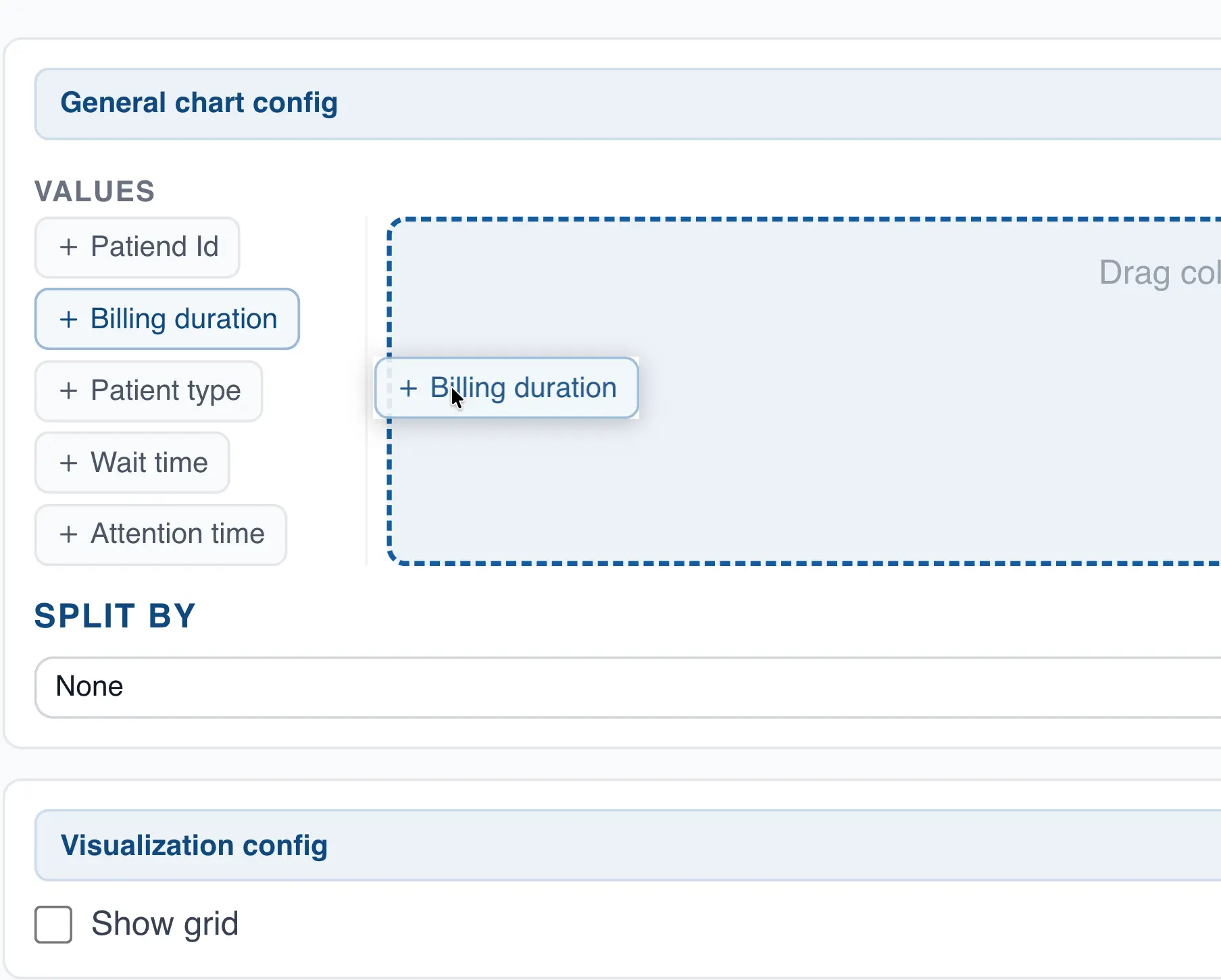 Choose column for analysis