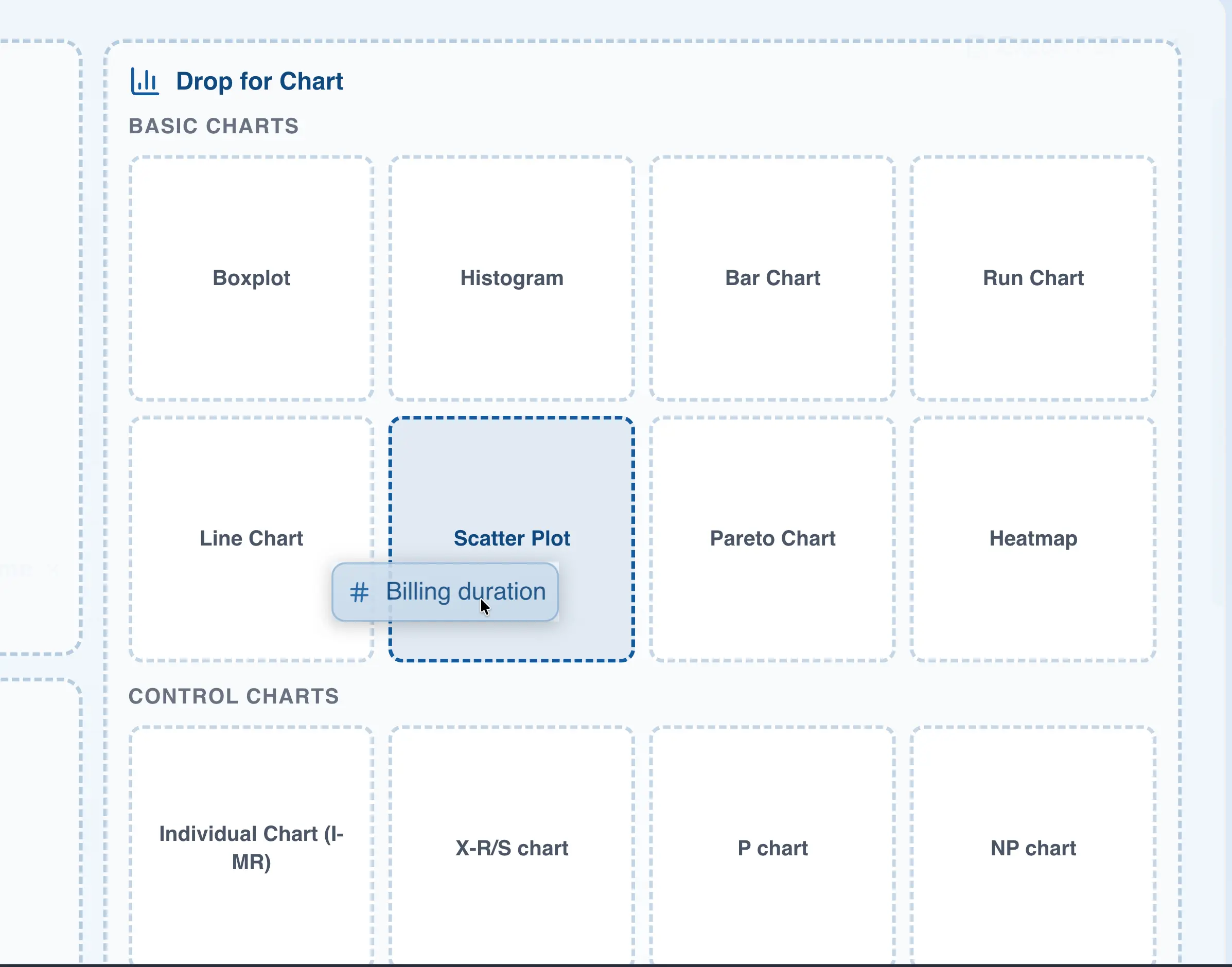 Create from drag and drop